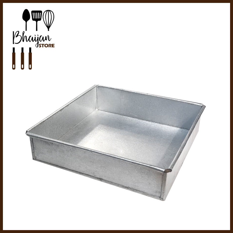 Square Cake Pan (G.I) (2" height)