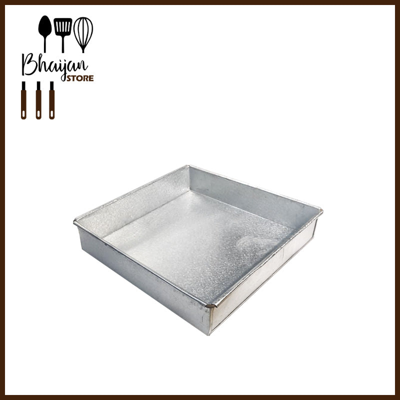 Square Cake Pan (G.I) (2" height)