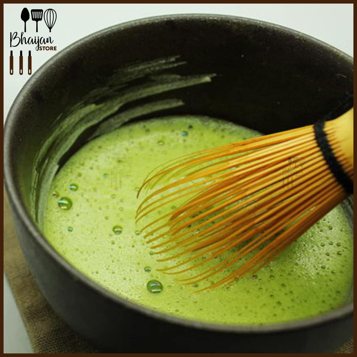 Matcha Green Tea Whisk Japanese Style Bamboo Matcha Powder Brush