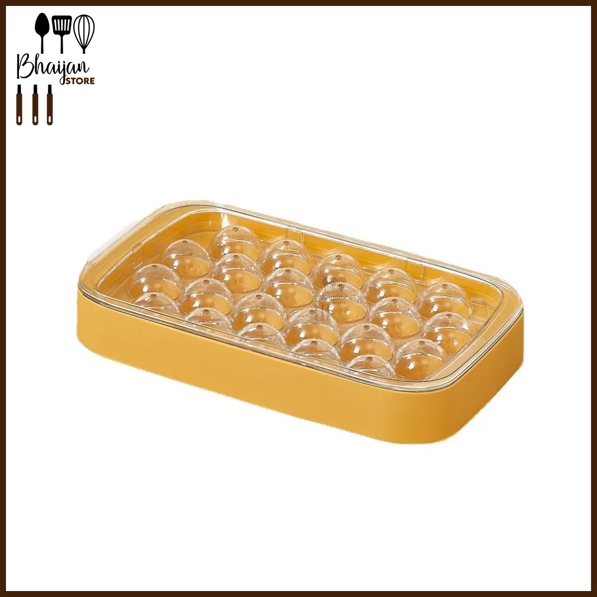 22-Cube Ball Shaped Ice Tray (With Lid)(10574)