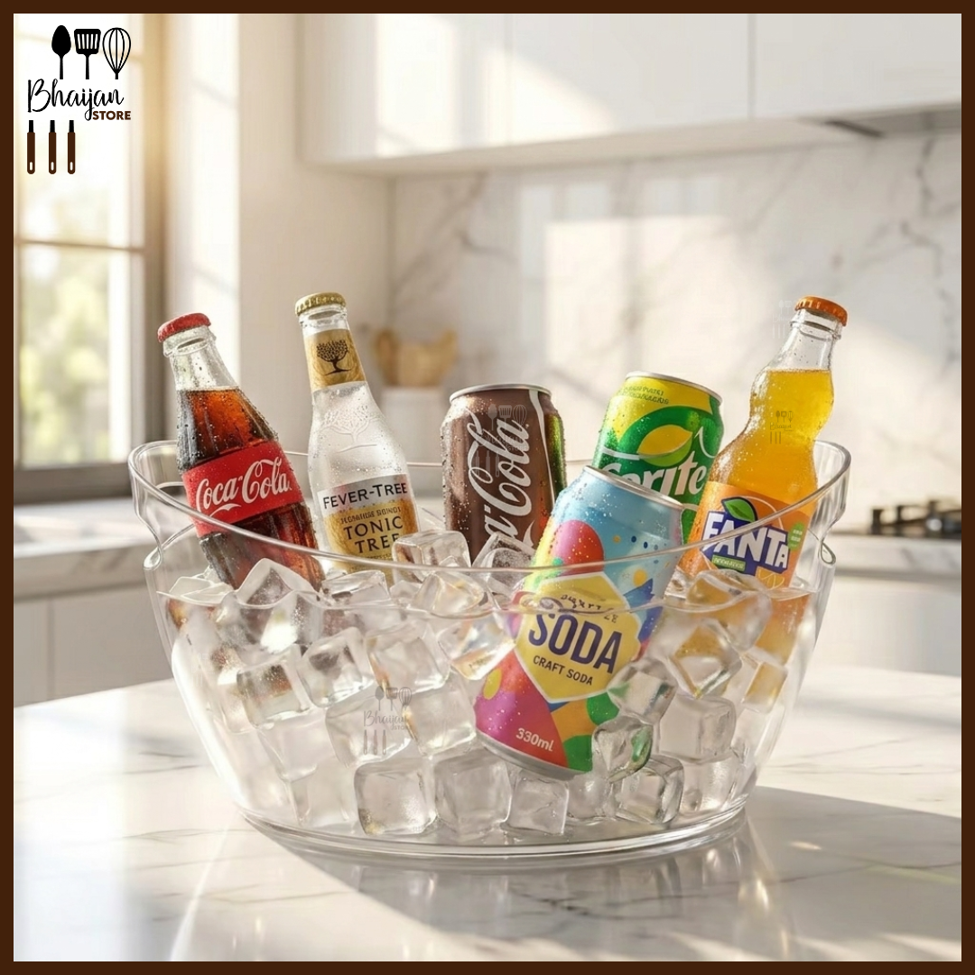 Acrylic Ice Bucket with Handles 12L