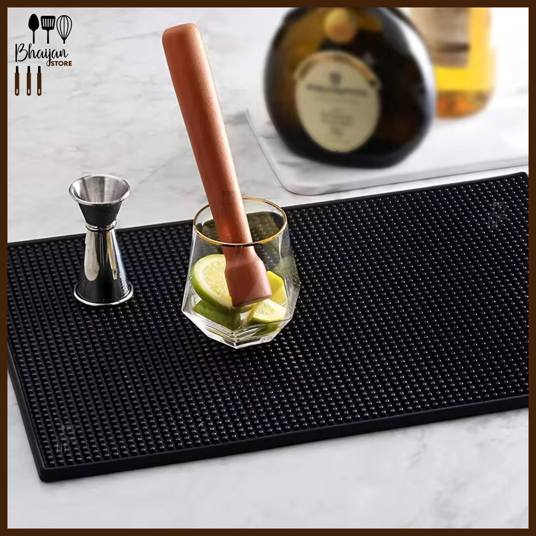Non-Slip Rubber Bar Mat 30 × 15 cm (11.8 × 5.9 in)