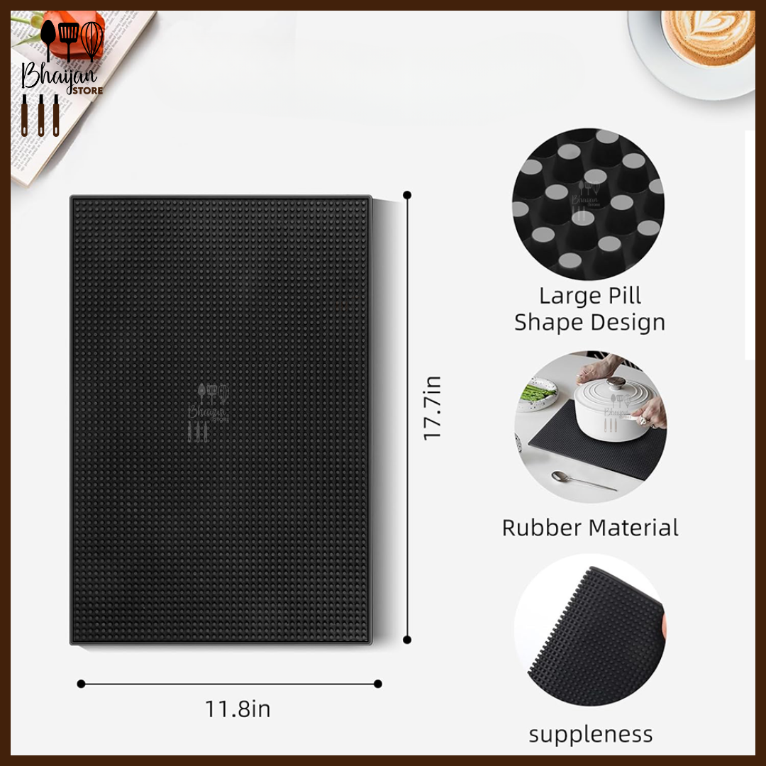 Non-Slip Rubber Bar Mat 45 × 30 cm (17.7 × 11.8 in)