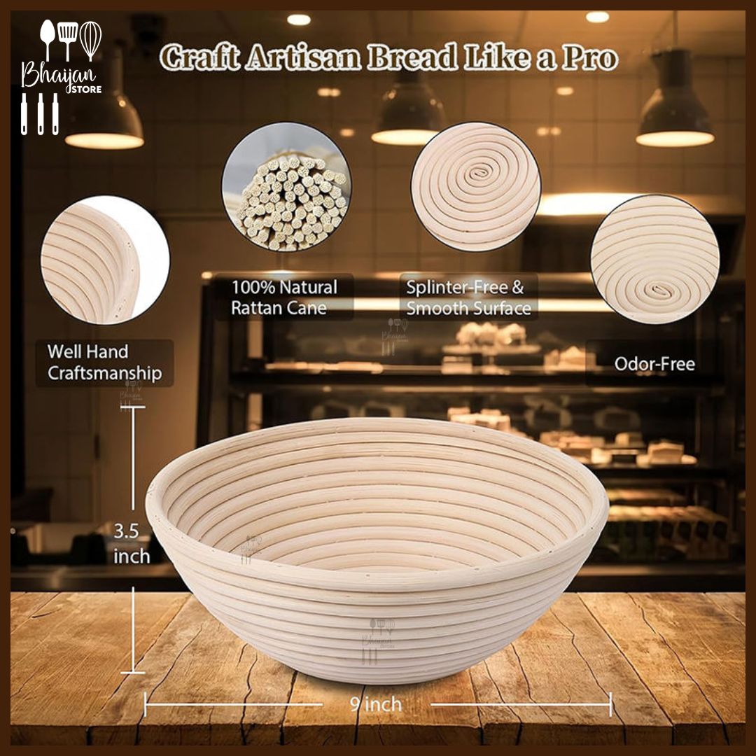 Bread Proofing Basket (Banneton) with Liner