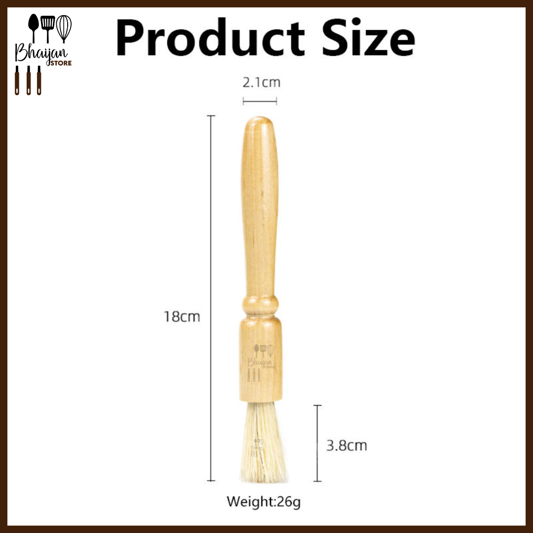 Coffee Grinder Cleaning Brush with Wooden Handle
