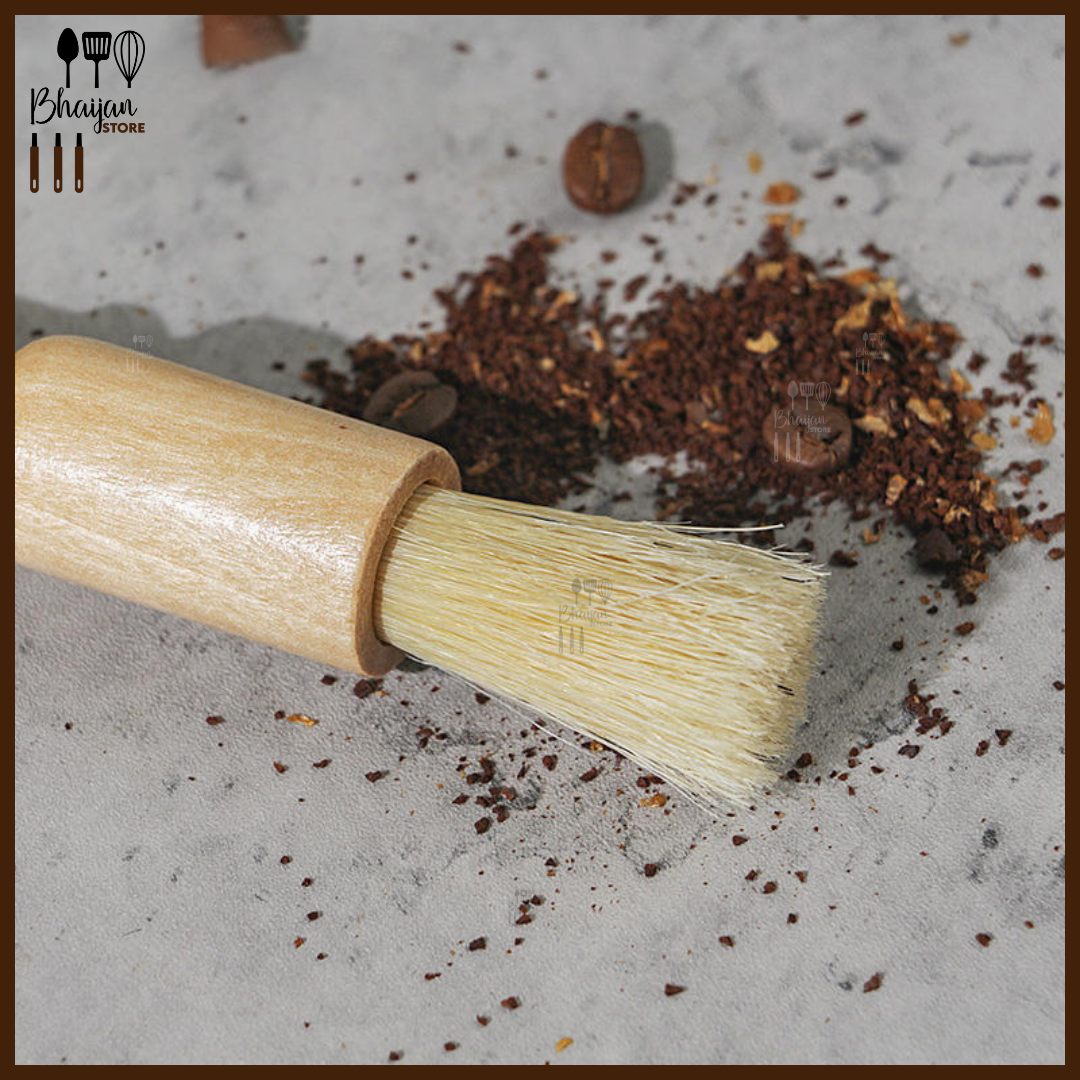 Coffee Grinder Cleaning Brush with Wooden Handle