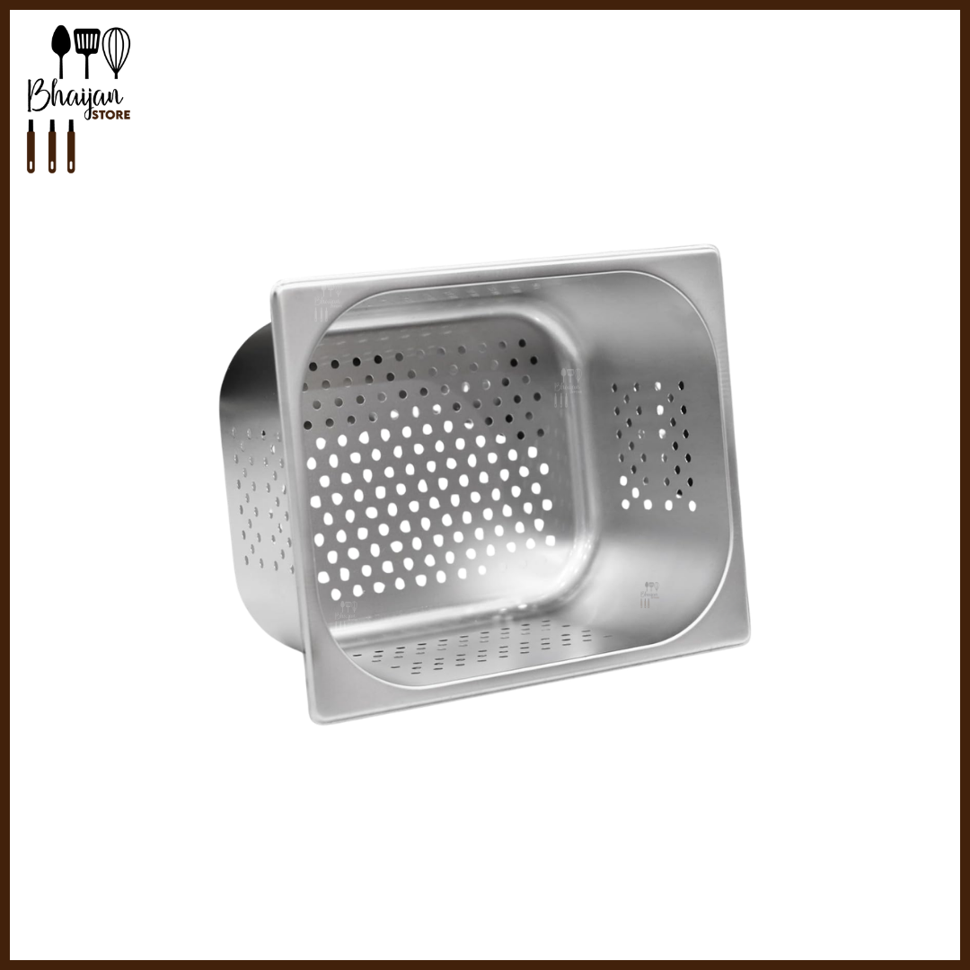 GN Pan 1/2 Perforated Stainless Steel Food Pan