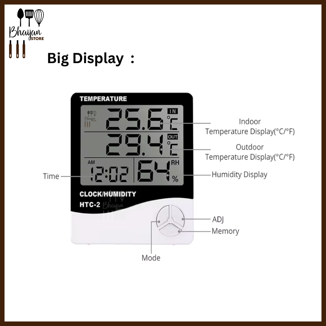 HTC-2 Digital Thermometer & Hygrometer