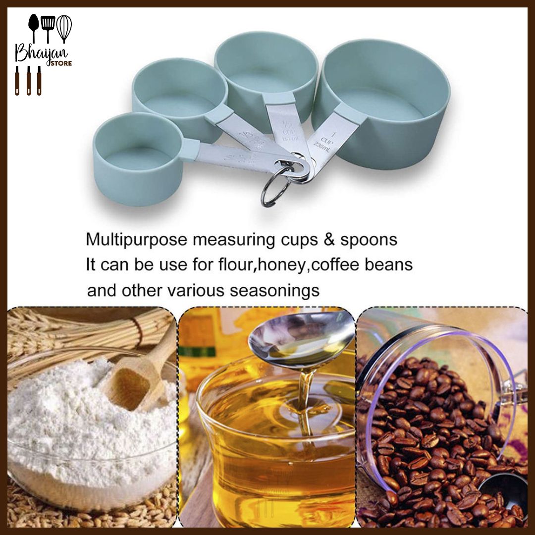 Measuring Cups & Spoons Set – 8 Pieces