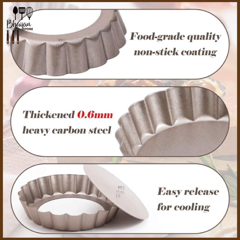 Mini Pie / Tart Plate Non - Stick Lose Bottom 4-inch