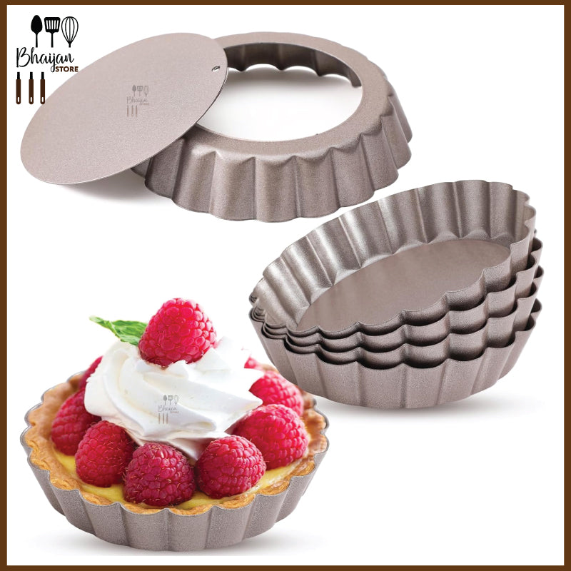 Mini Pie / Tart Plate Non - Stick Lose Bottom 4-inch
