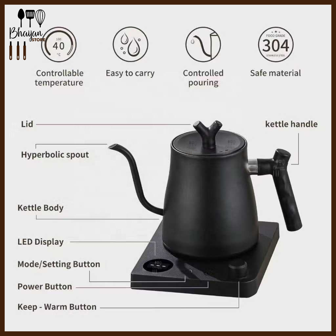 Smart Electric Gooseneck Kettle 1L