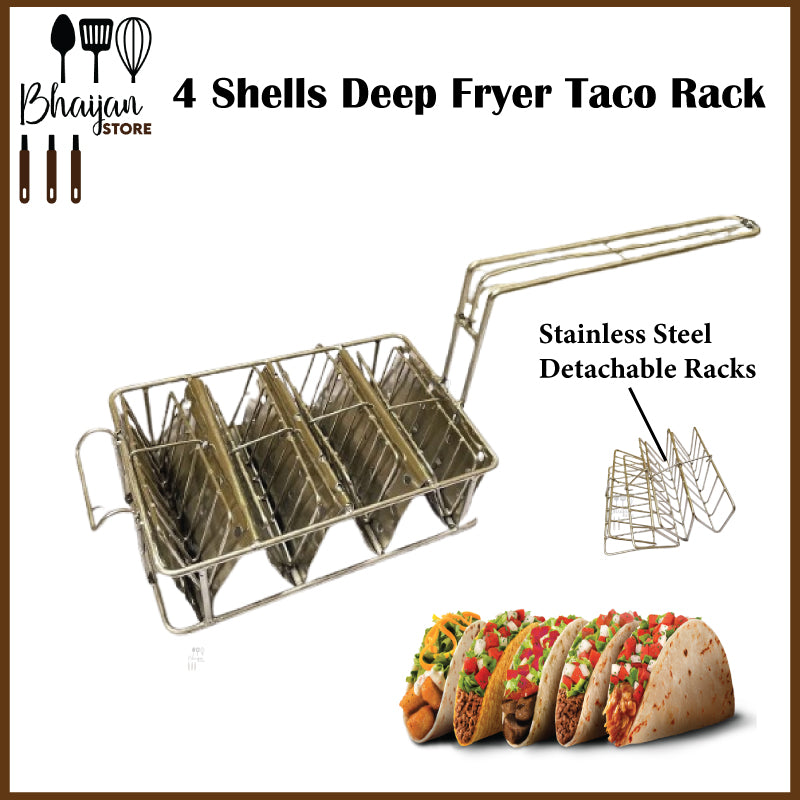 4 Shells Deep Fryer Taco Rack