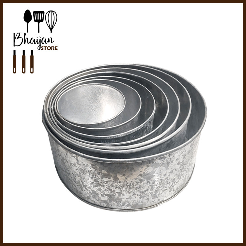 Round Cake pan in (G.I) 4" height