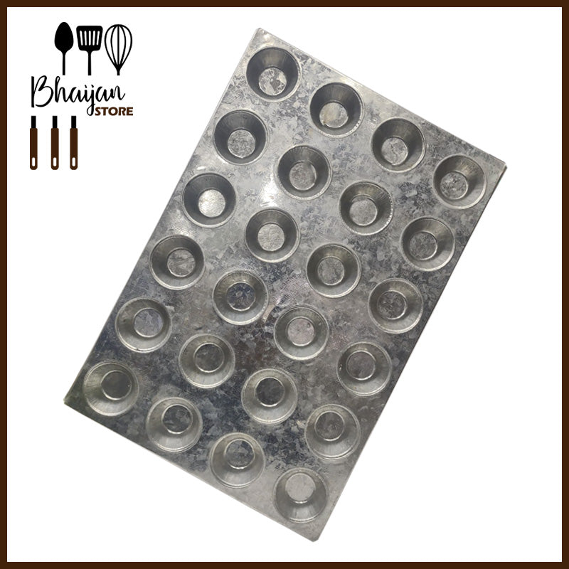 Mini Tart Tray 24 Cavity (Plain Shape)