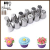 12pcs Set Russian Icing Nozzle Stainless Steel