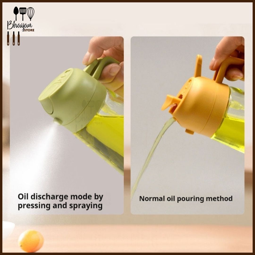 2-in-1 Oil Sprayer & Pour Bottle (Leak-Proof Design)