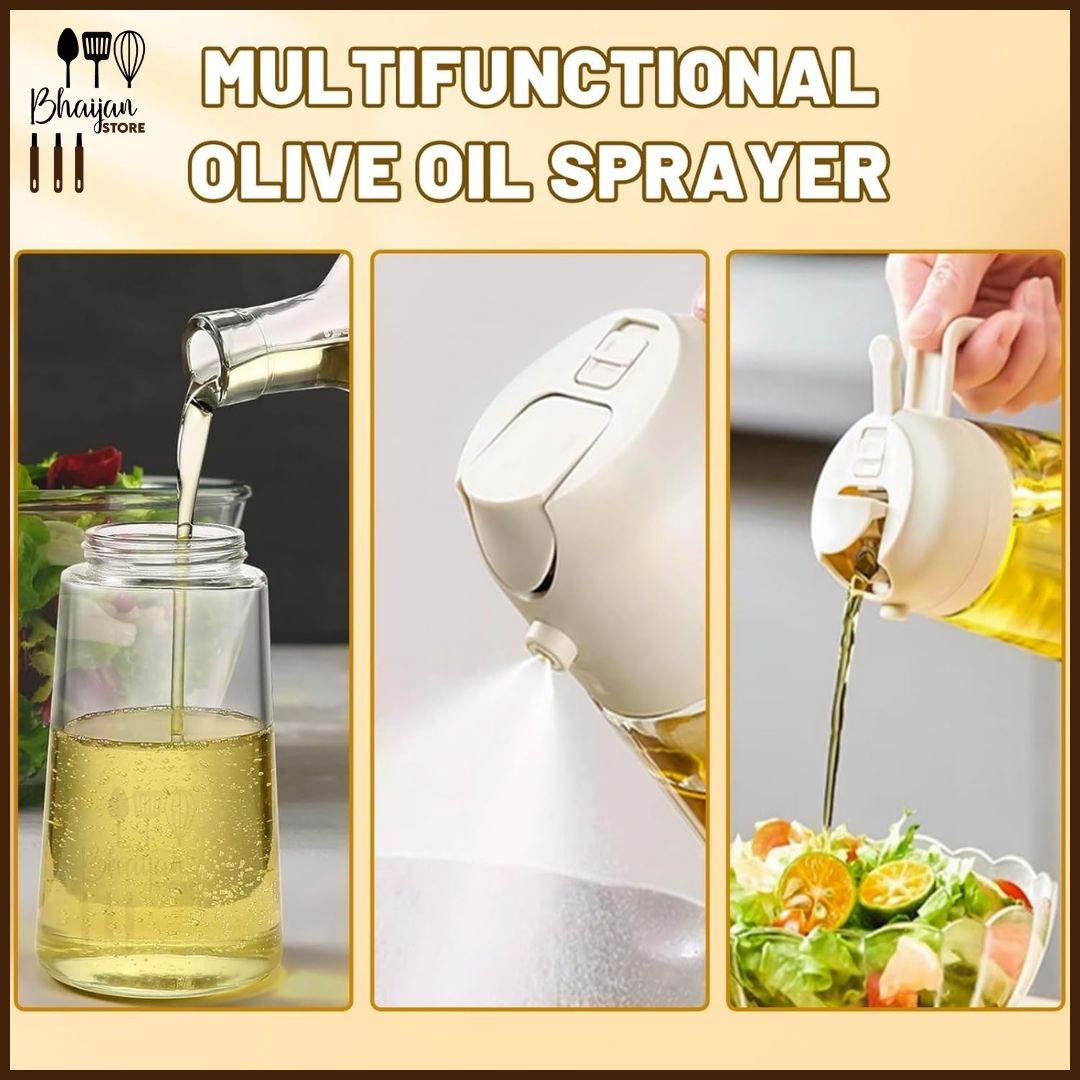 2-in-1 Oil Sprayer & Pour Bottle (Leak-Proof Design)