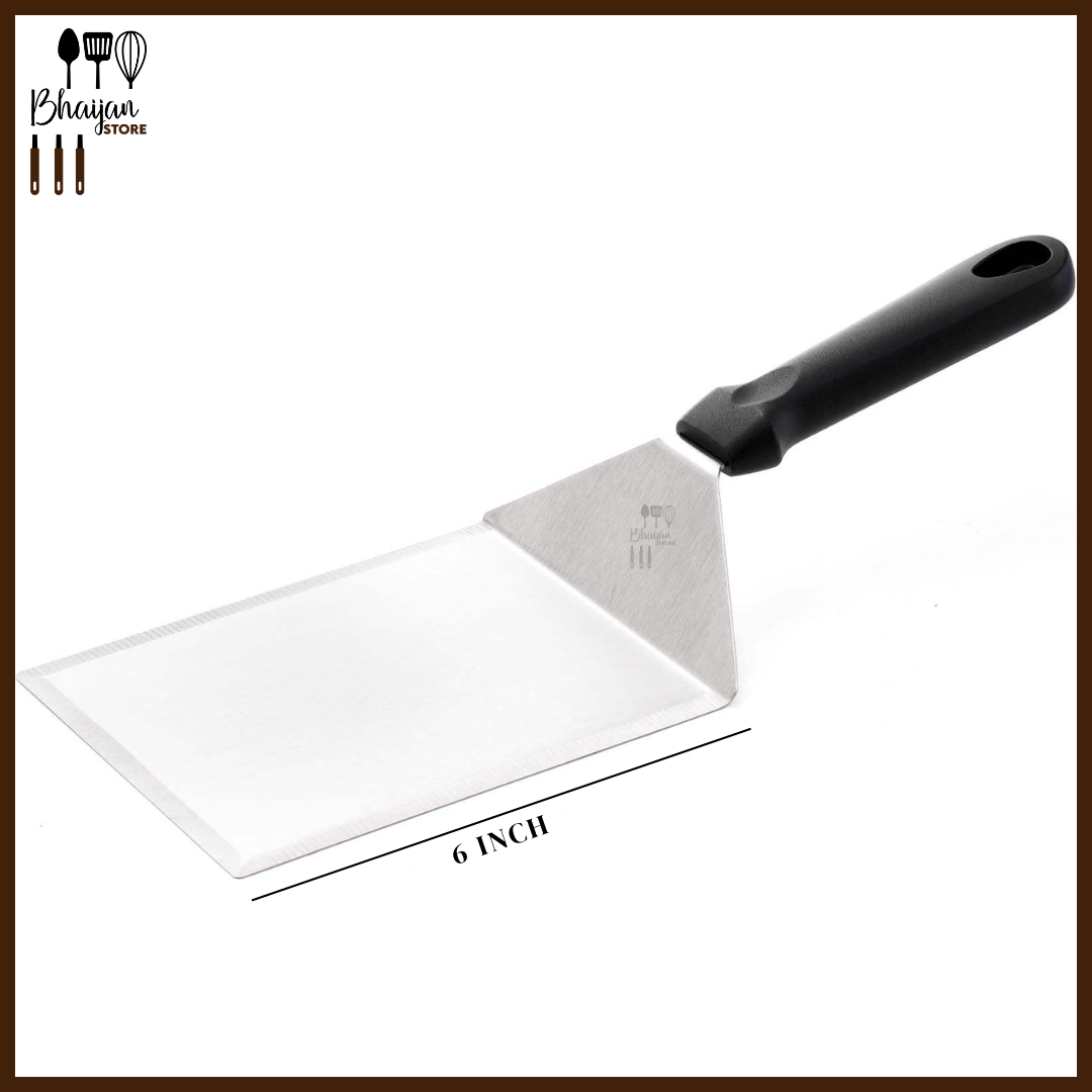 6 Inch Stainless Steel Burger Turner – Heavy Duty Grill Lifter