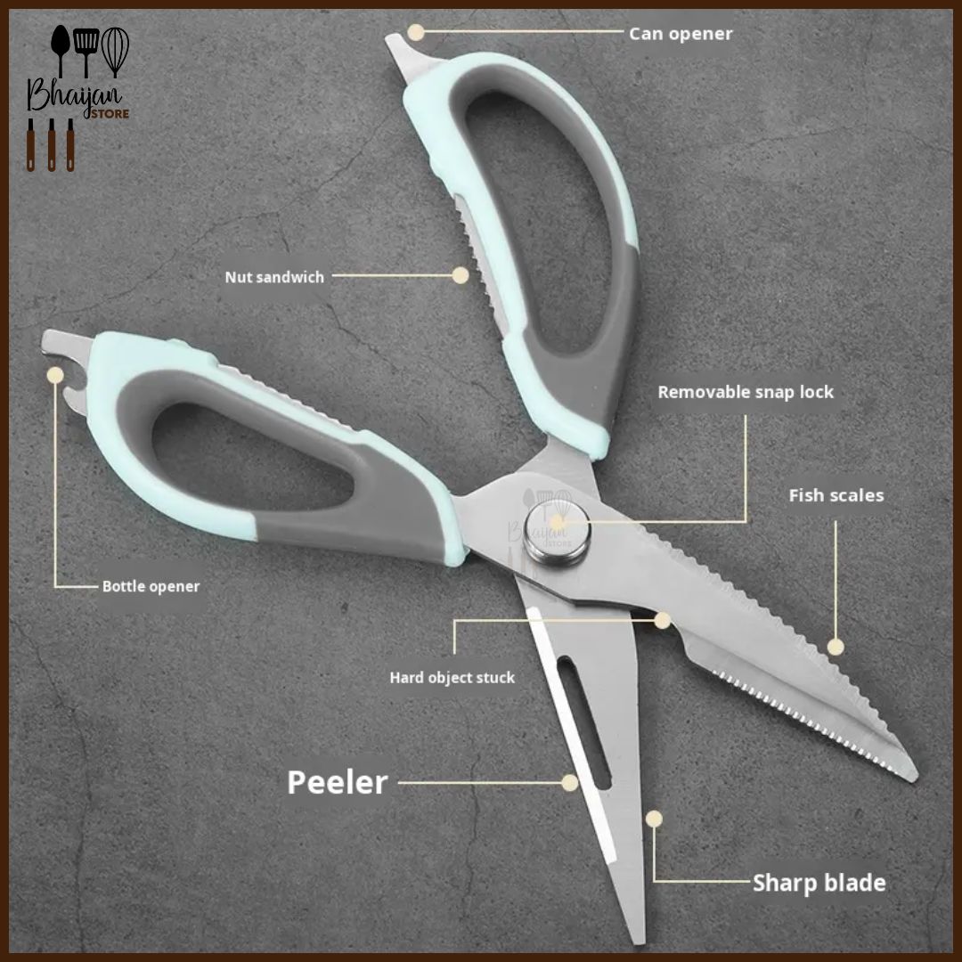 Heavy Duty 7-in-1 Multipurpose Kitchen Scissors