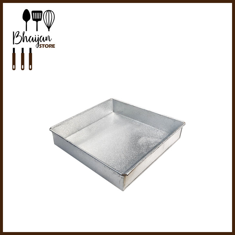 Square Cake Pan (G.I) (2" height)