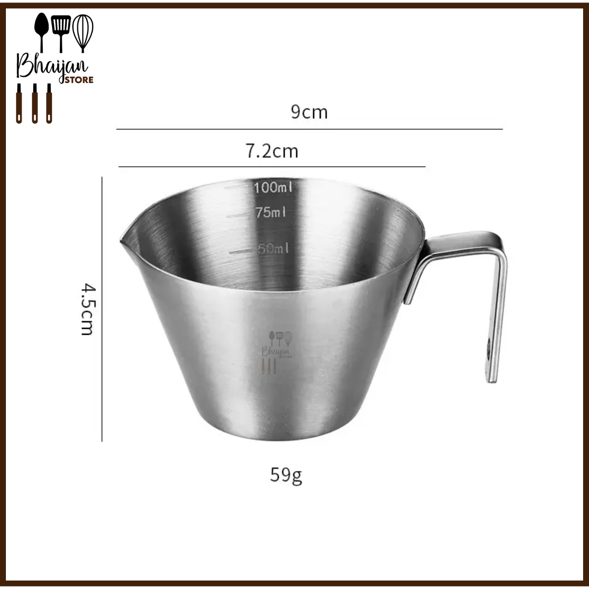 Espresso Measuring Cup Stainless Steel