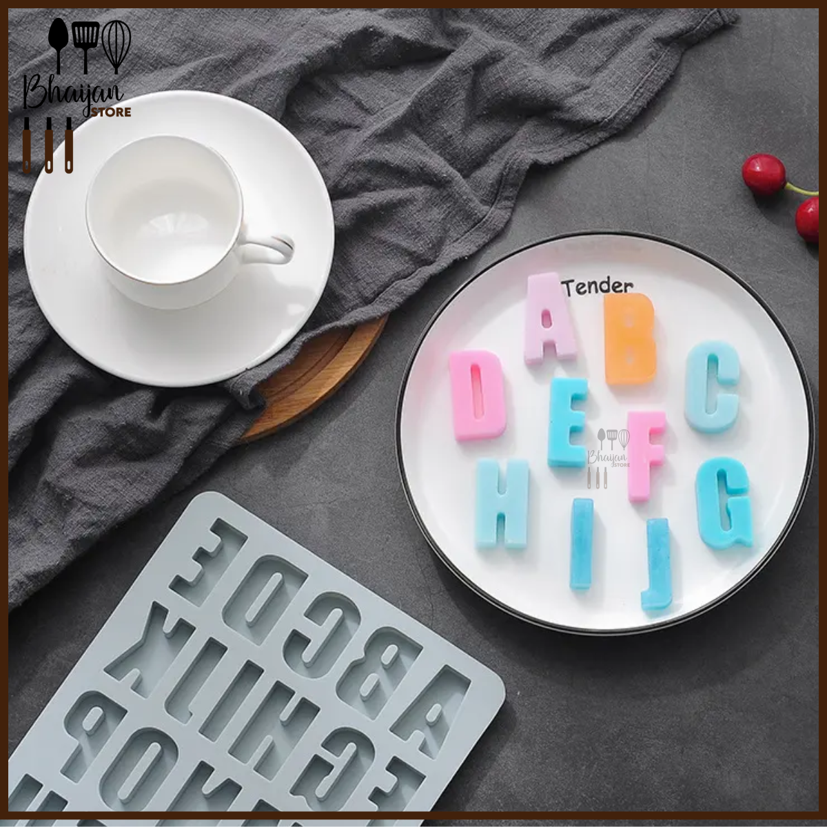 Jumbo Alphabet Silicone Chocolate Mold