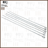 BBQ Skewers Galvinised Iron (18 Inch) Pack of 6