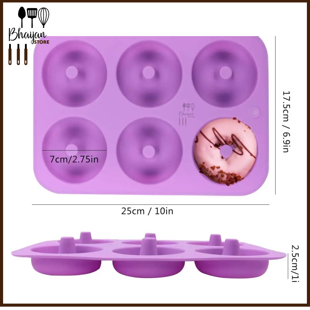 Silicone Donut Mold (6 Cavity)