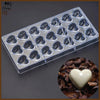 Heart Shaped Chocolate Acrylic Mold 21-Cavity
