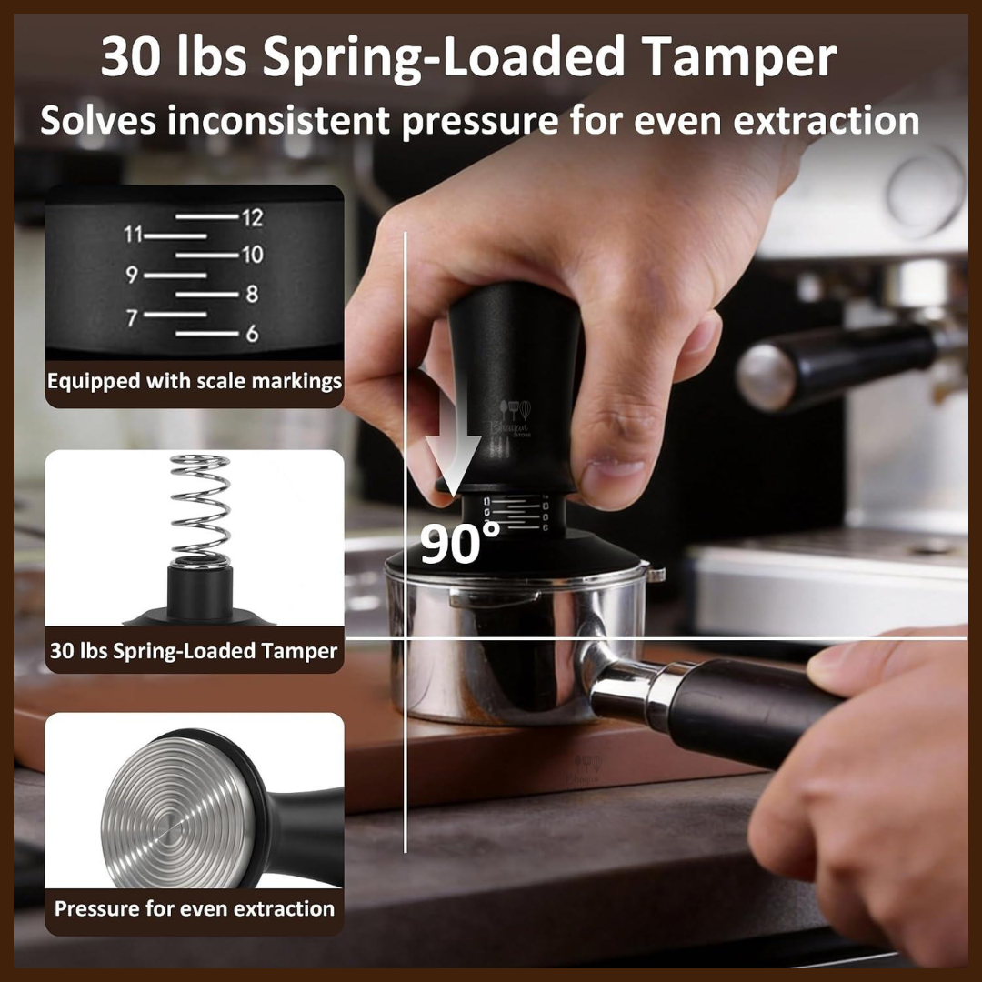 Adjustable Espresso Coffee Tamper (53mm / 58mm)