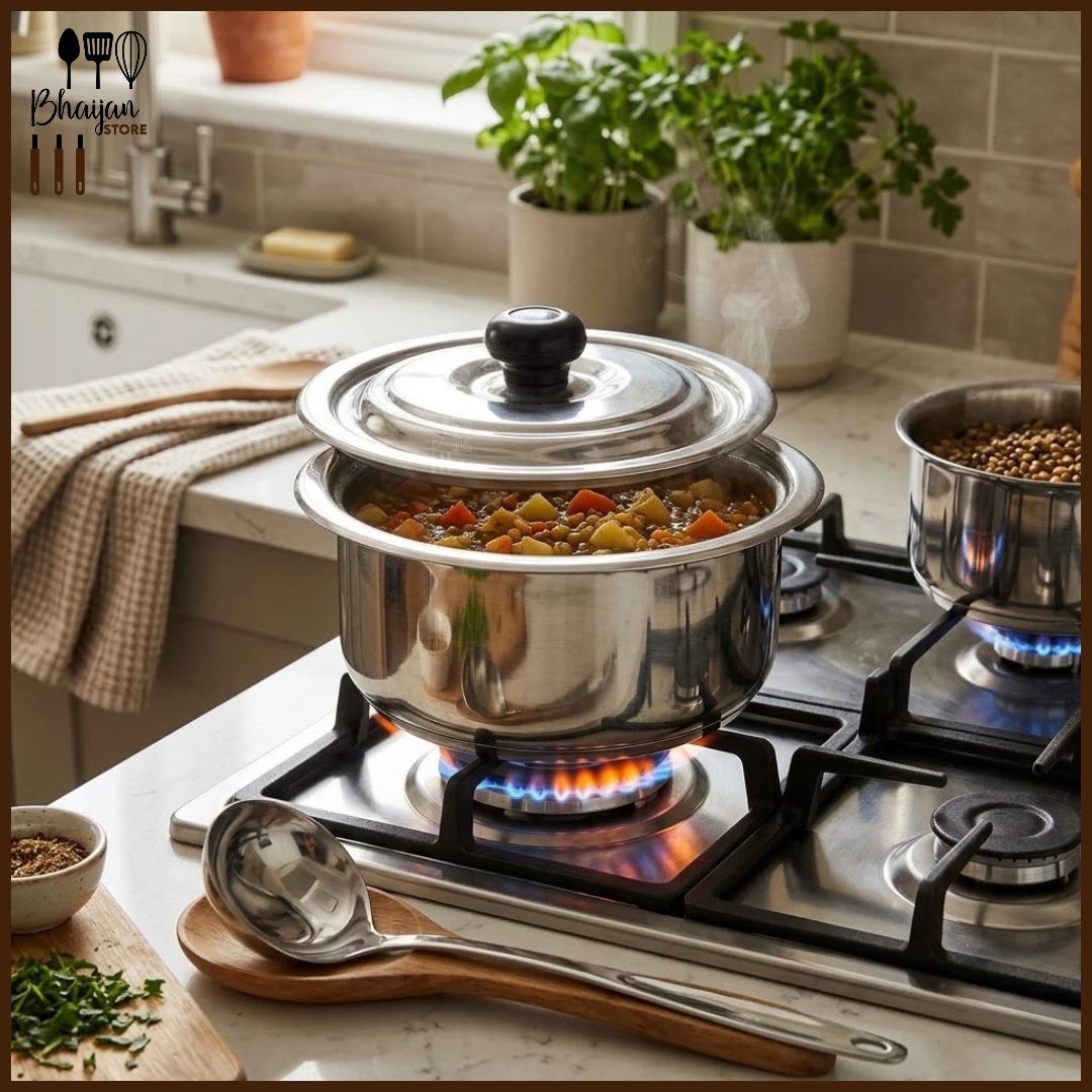 Alpha Glory Stainless Steel Cooking Pot
