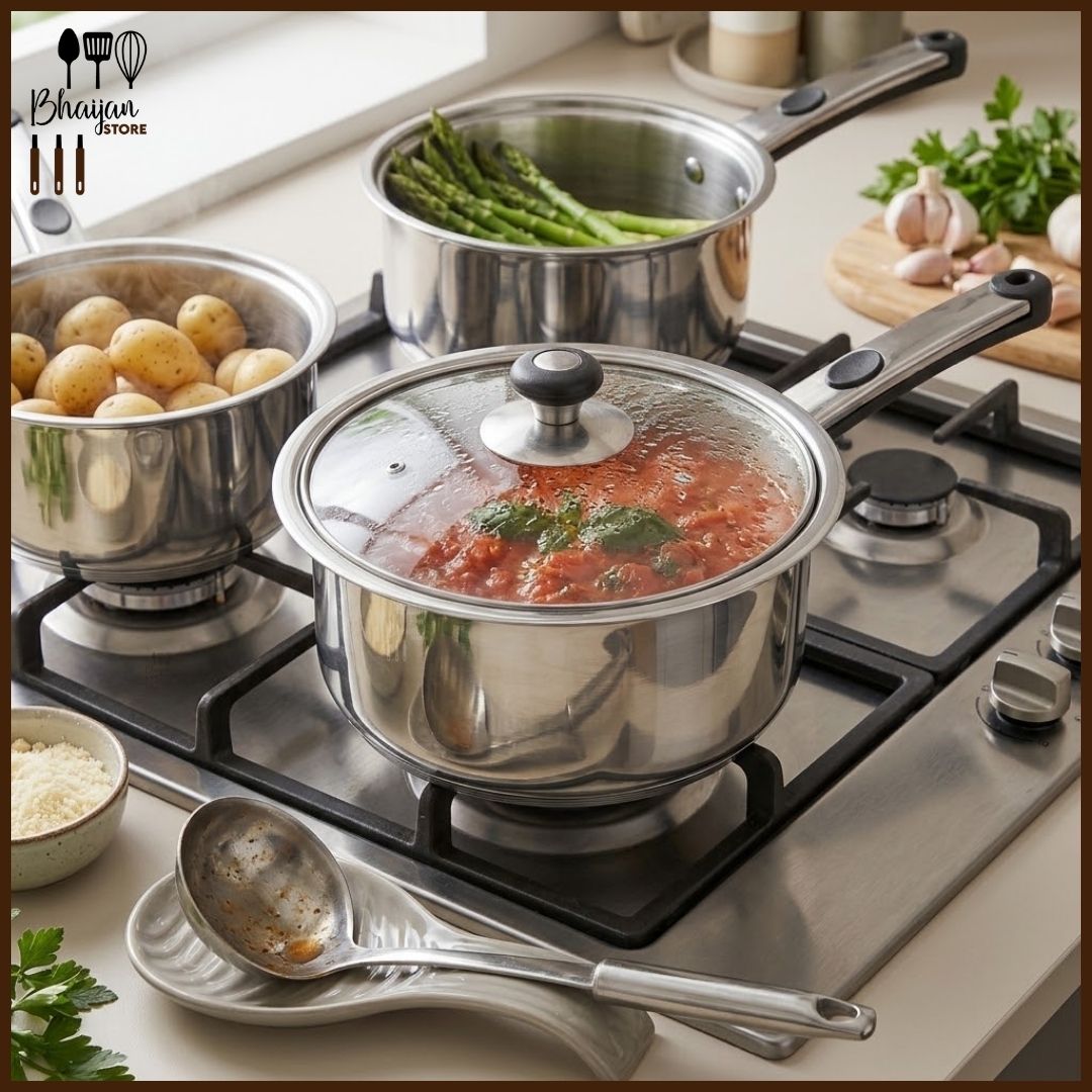 Alpha Stainless Steel Sauce Pan