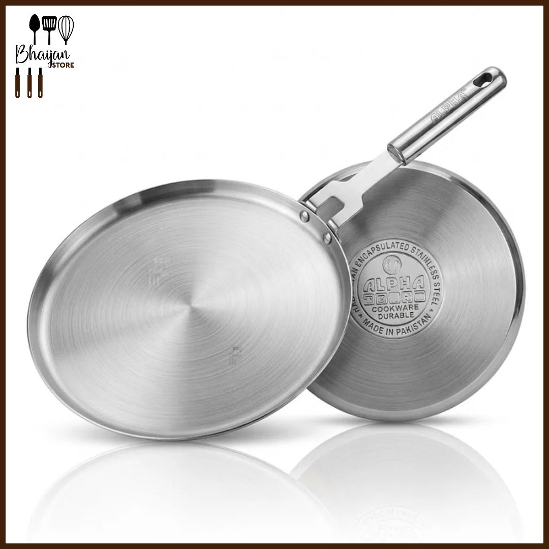 Alpha Stainless Steel Tawa – 30cm