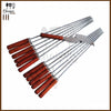 BBQ Skewers Wooden Handle (12pcs Set) + Free Knife