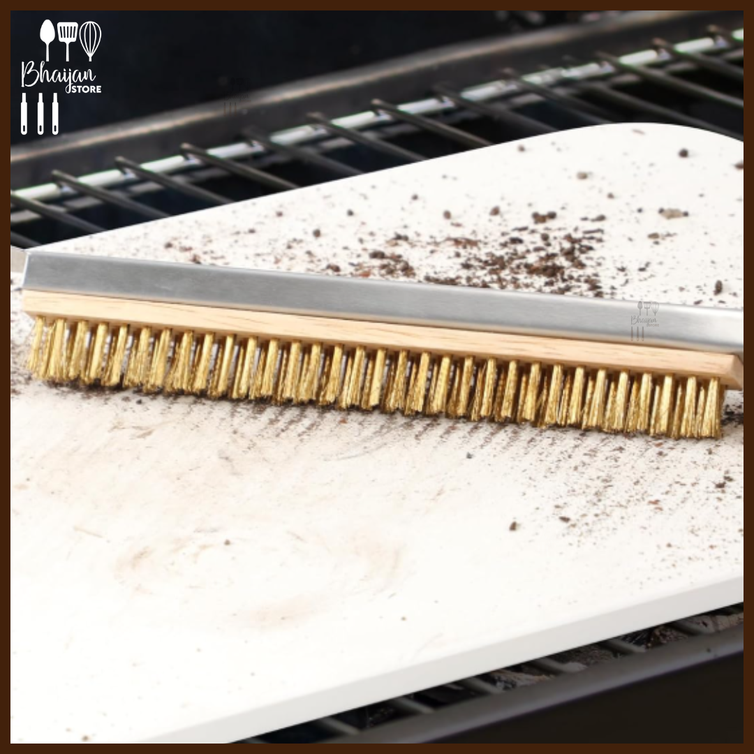 BBQ Grill Cleaning Brush with Scraper