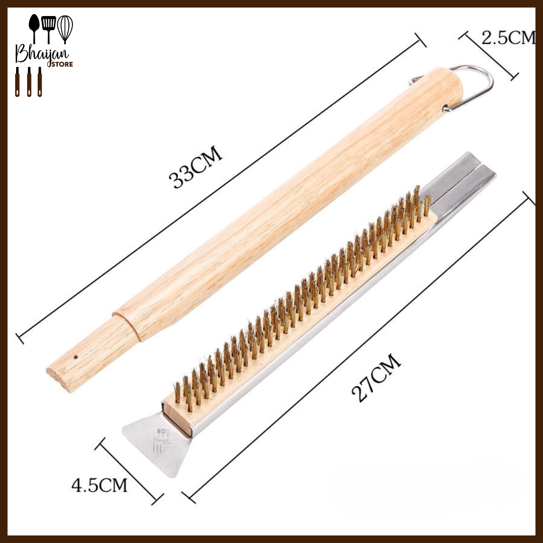BBQ Grill Cleaning Brush with Scraper