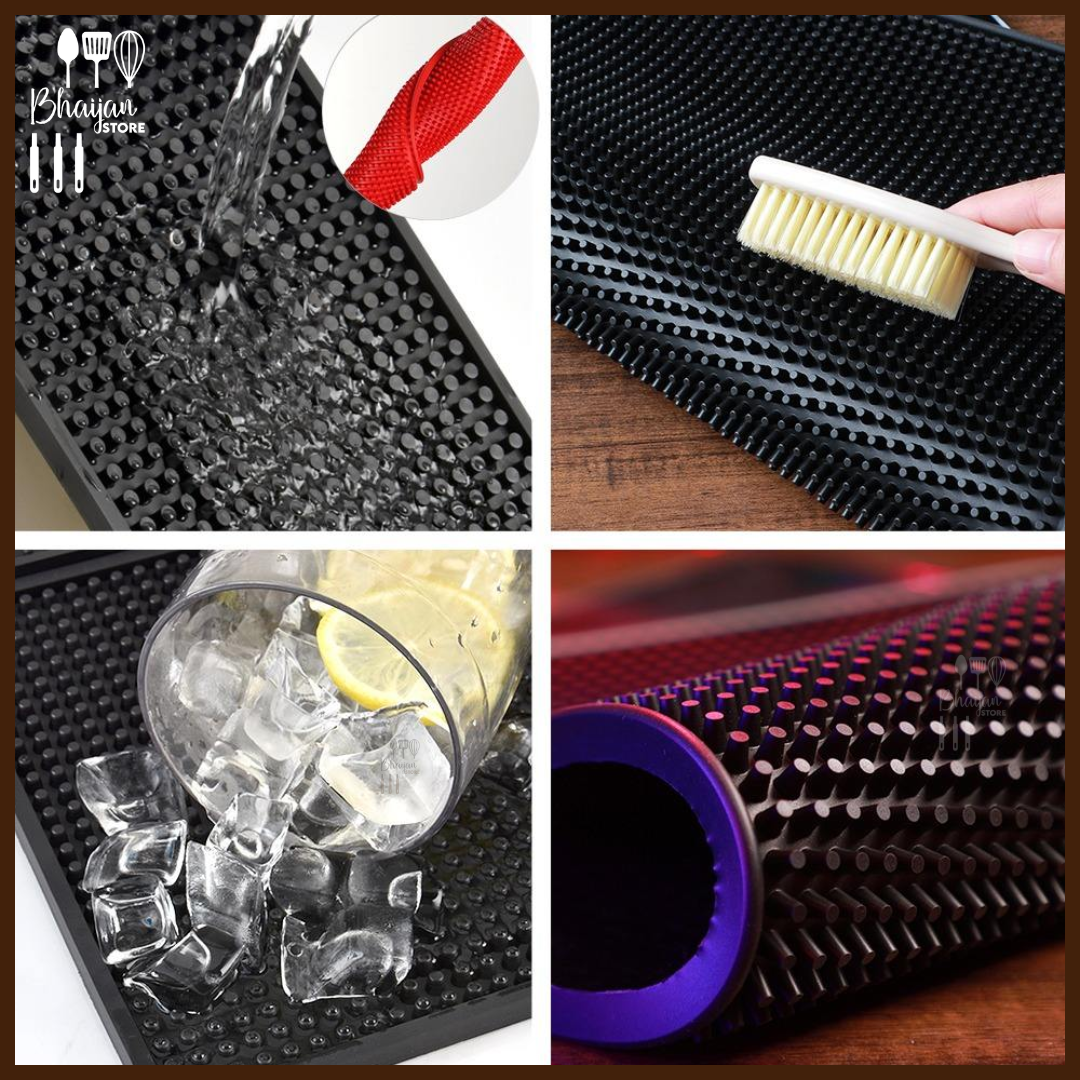 Non-Slip Rubber Bar Mat 45 × 30 cm (17.7 × 11.8 in)