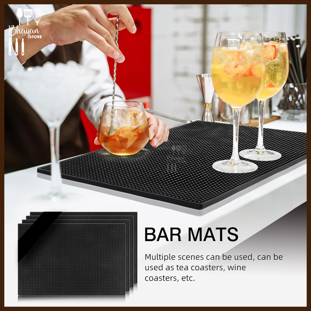 Non-Slip Rubber Bar Mat 45 × 30 cm (17.7 × 11.8 in)