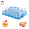 Rectangle Cupcake & Egg Carrier with Lid and Handle