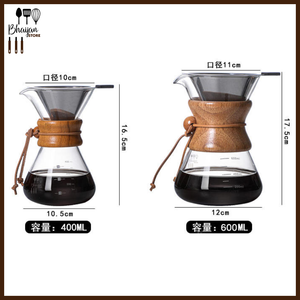 Borosilicate Glass Pour Over Coffee Maker