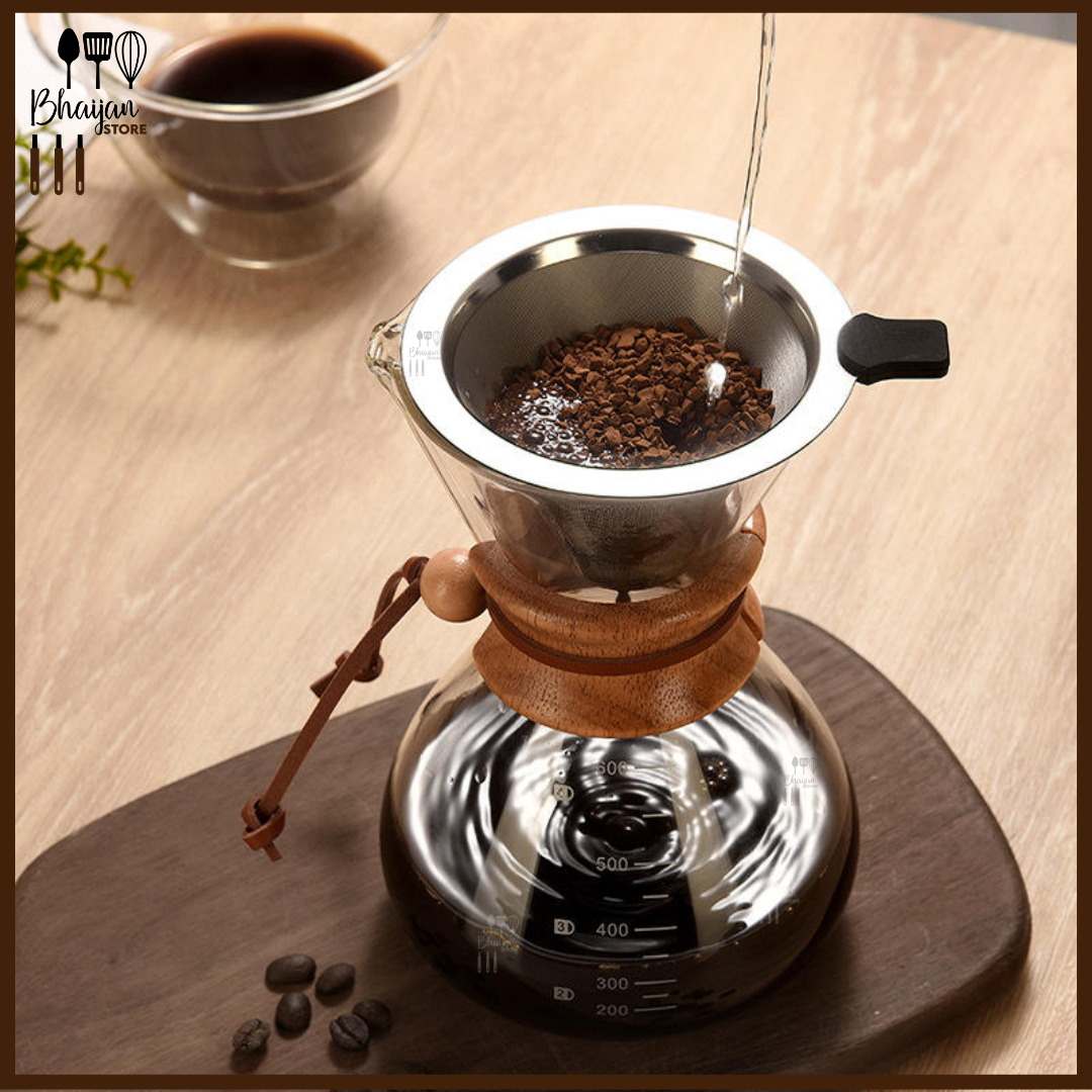 Borosilicate Glass Pour Over Coffee Maker