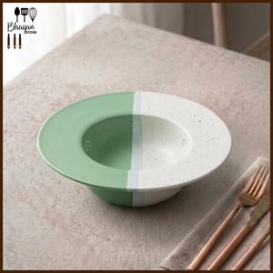 Ceramic Wide Rim Pasta Bowl