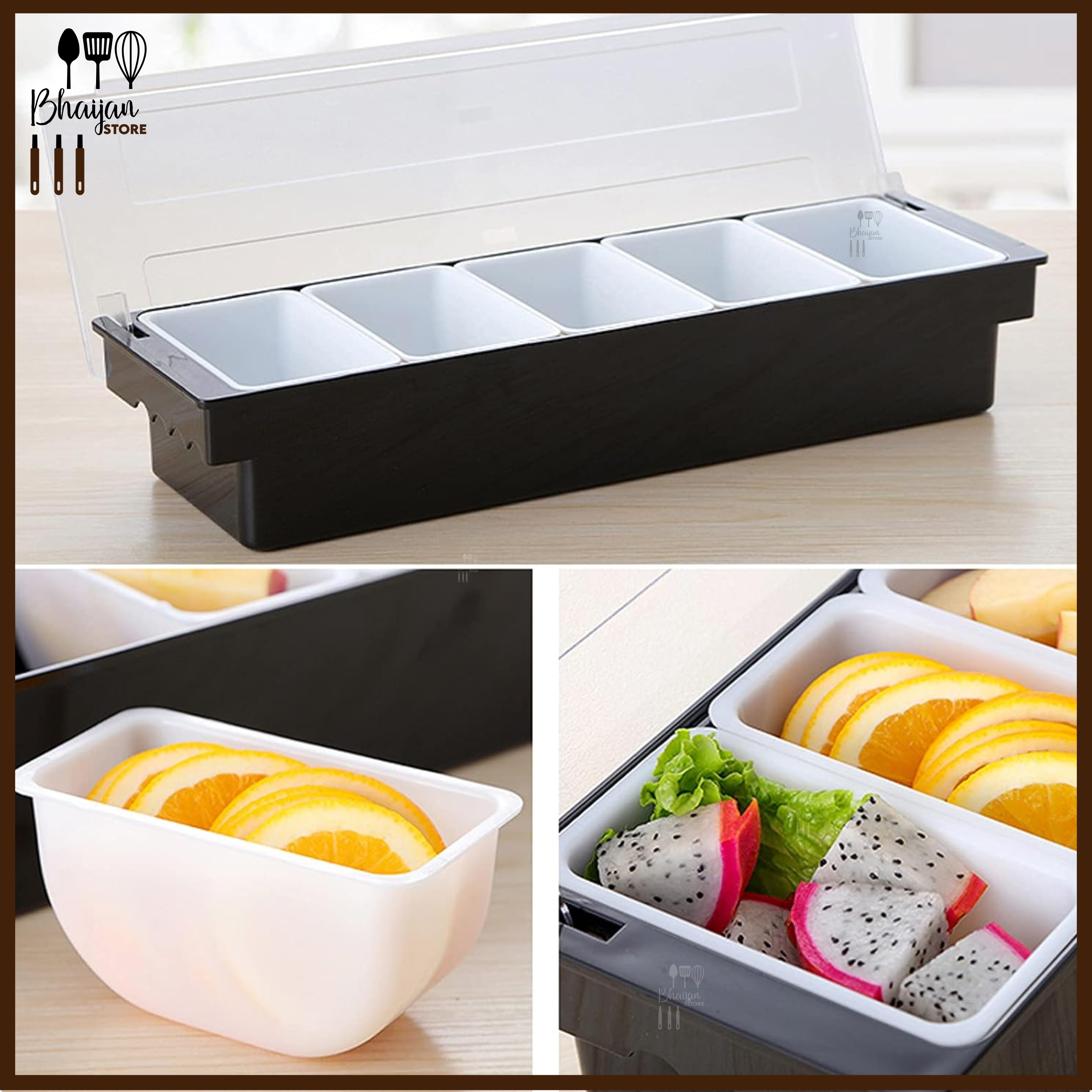 Bar Garnish Tray – Cocktail Garnish Organizer
