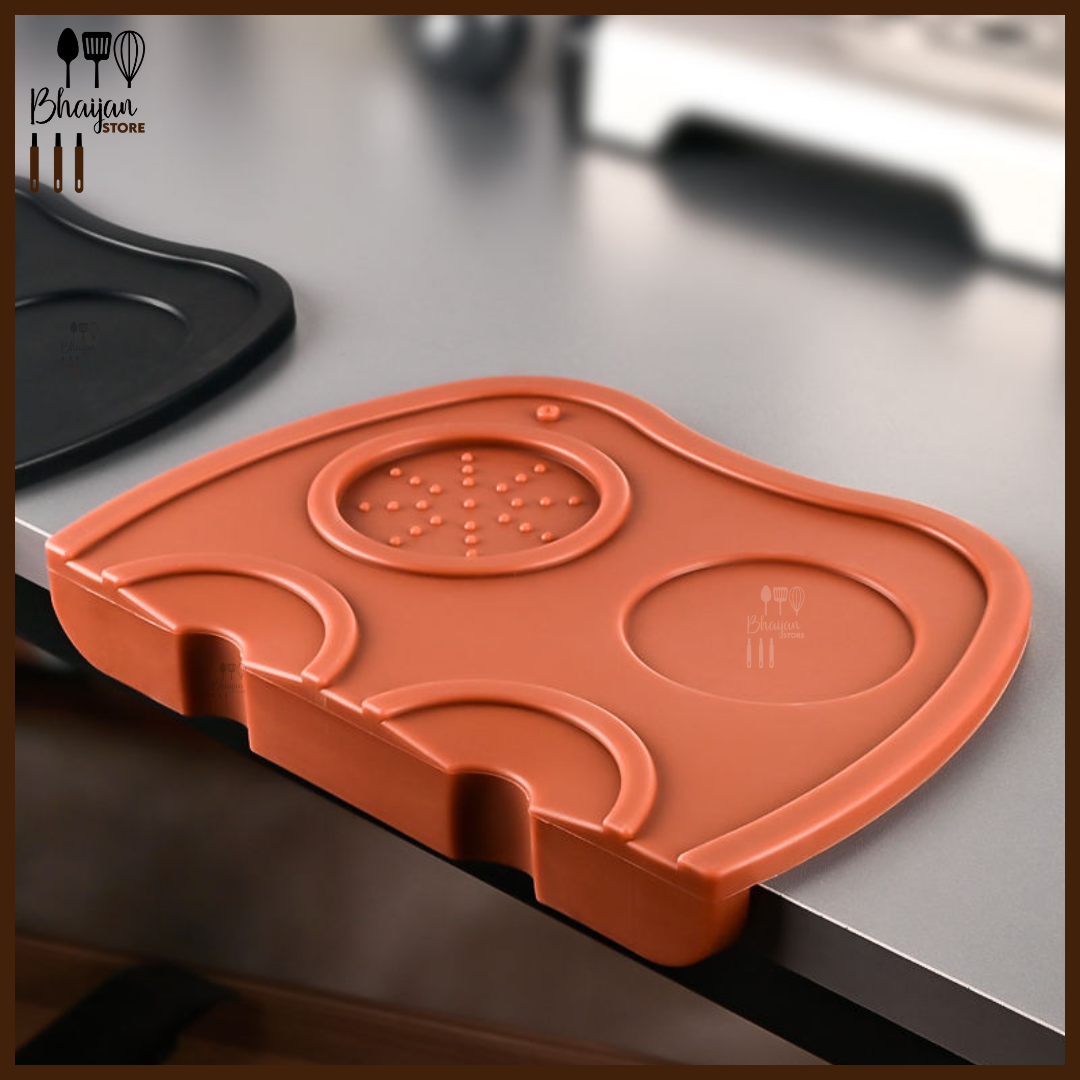 Double Silicone Coffee Tamper Mat – Brown