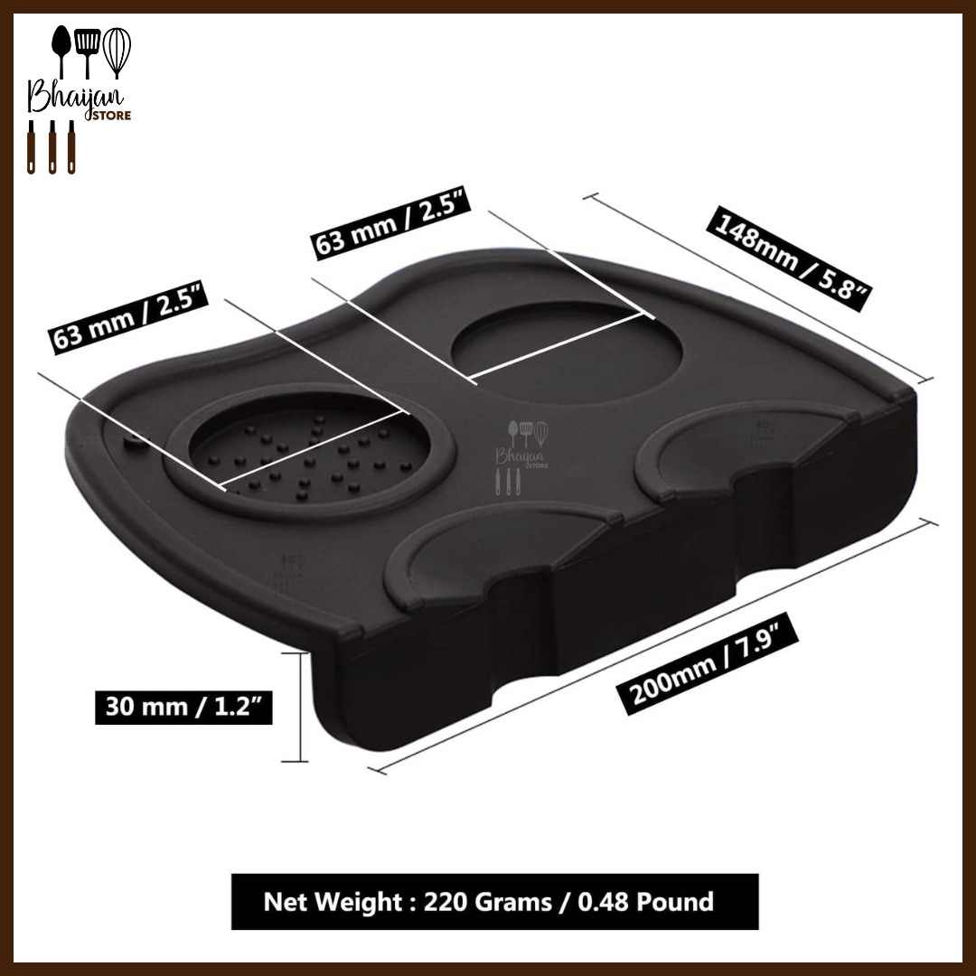 Double Silicone Coffee Tamper Mat