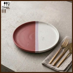 Ceramic Collar Dinner Plate - 10.5 Inch