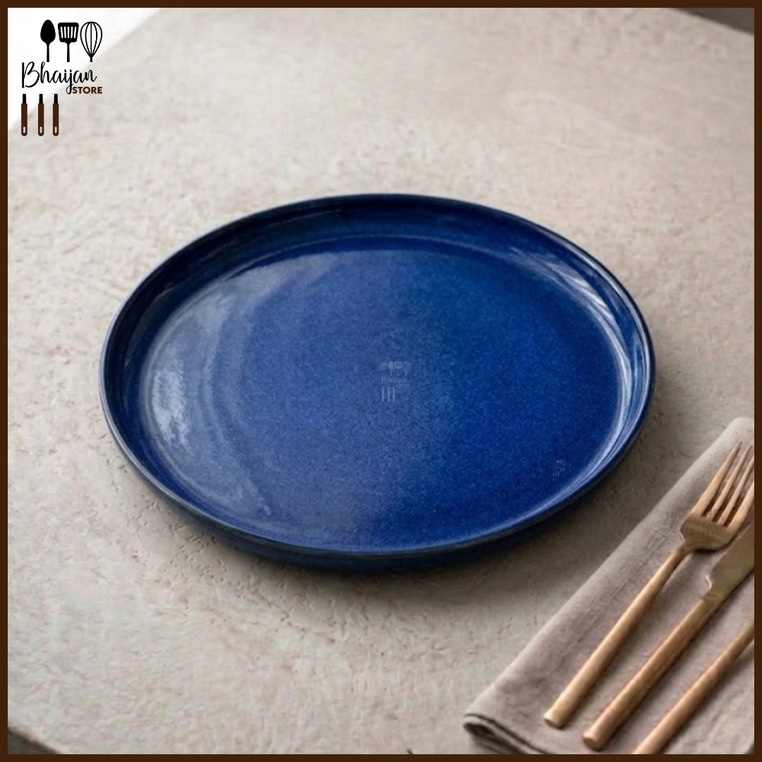 Ceramic Collar Dinner Plate - 10.5 Inch