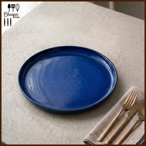 Ceramic Collar Dinner Plate - 8.5 Inch
