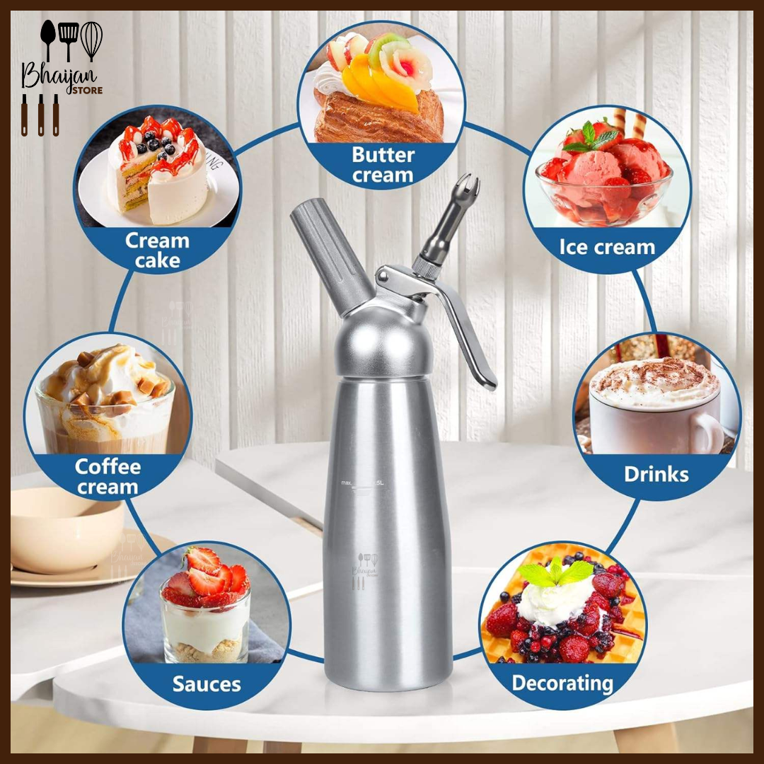 Cream Whipper Dispenser – Stainless Steel